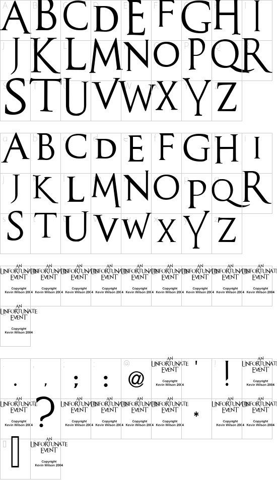 character map