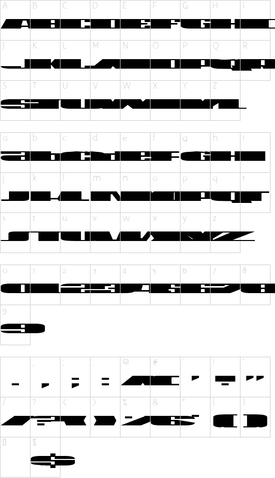 character map